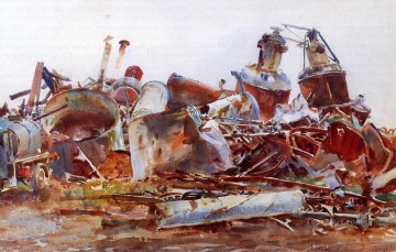 John Singer Sargent Painting - La refinería de azúcar destrozada John Singer Sargent